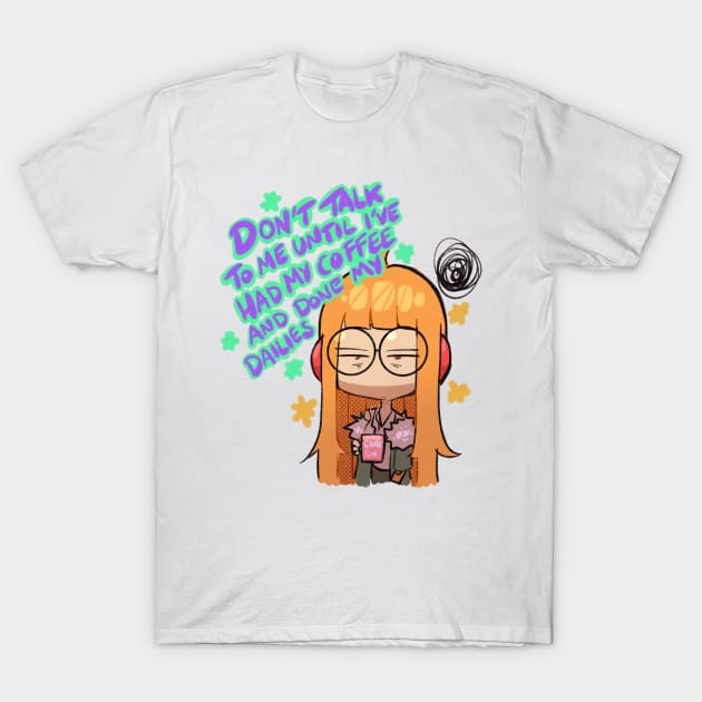 Morning Futaba T-Shirt by Haysey_Draws